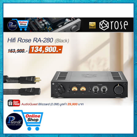  อินทิเกรตแอมป์ HIFI ROSE : RA-280 (BLACK)_6